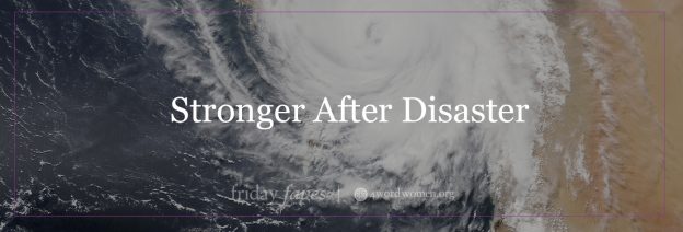stronger after disaster